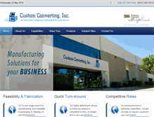 Tablet Screenshot of customconverting.com